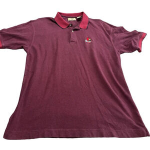 University Louisville Cardinals 100% cotton Polo Shirt Size Xlarge XL Red NCAA